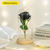 Wedding Birthday Valentine Day Present Eternal Rose Flower Vivid Luminous Ornament For Women Mom Girlfriend Wife Household Decoration