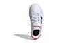 adidas Neo GRAND COURT 2.0 EL K Abrasion Resistant Low Top Skateboard Shoes White Blue Red Kids' GW6514