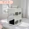 CAPASTEC Storage Hanging Storage Hanging Gray Rack, Rack, Bag, 2-Tier, Space-Saving Rack, Clothes, Accessories, Underwear, Towels, Handkerchiefs,