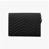 Saint Laurent Cassandra Monogram Matelassé Steppung Gold Clutch Tasche Bow01 1000