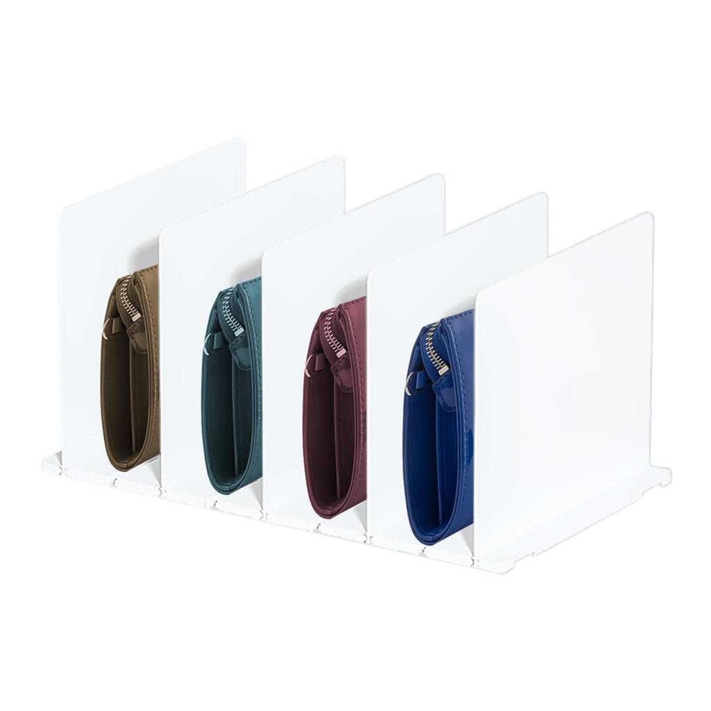 Shelf Dividers 3 Inserts White Maximizes Closet Vertical Space Shelf Separator for Closet Organization