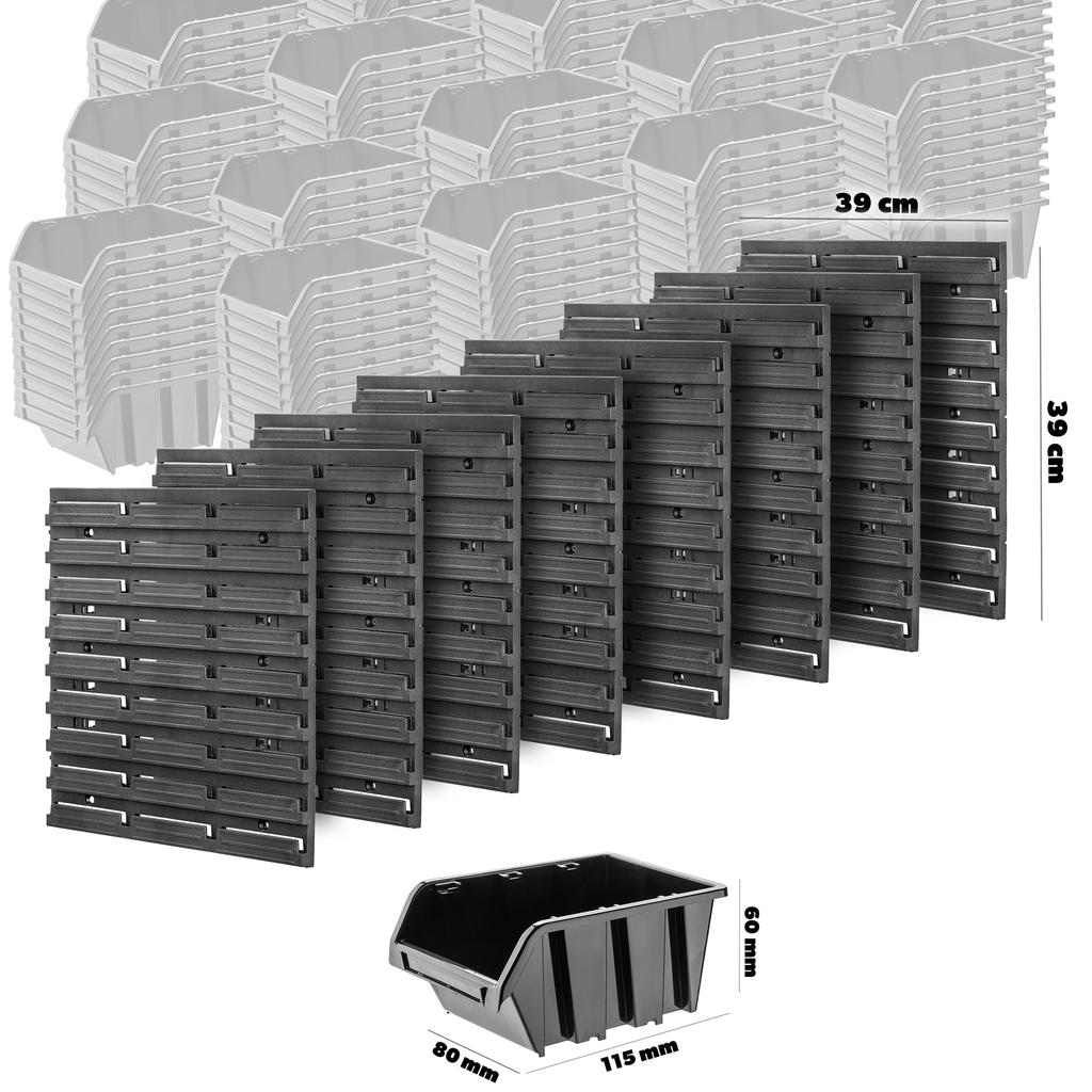 KADAX Tool Board Wall 156x78cm 162pcs Workshop Garage Trays