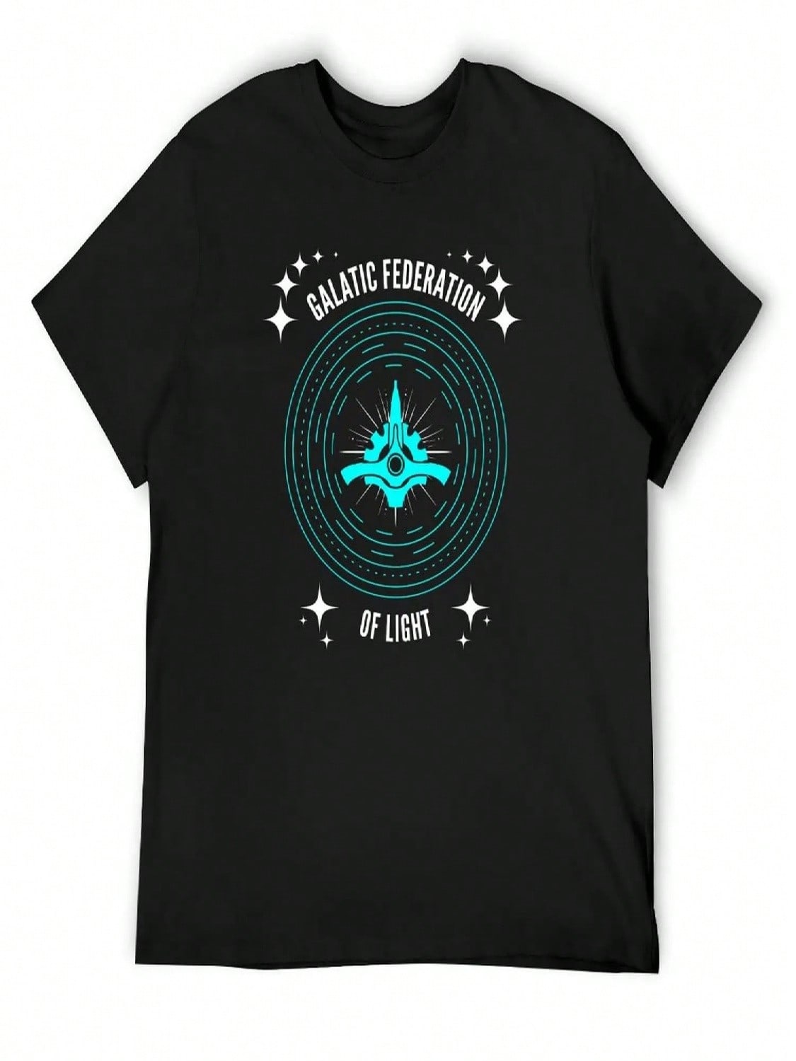 Galactic Federation Of Light T-Shirt Oversized Graphics Boys Whites unisex Workout Shirt S разноцветный