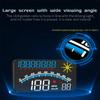 HD G10 Digital Head Up Display Big Font Car HUD GPS Speedometer with Over Speed Alarm Compass Electronic Screen Fit For All Cars