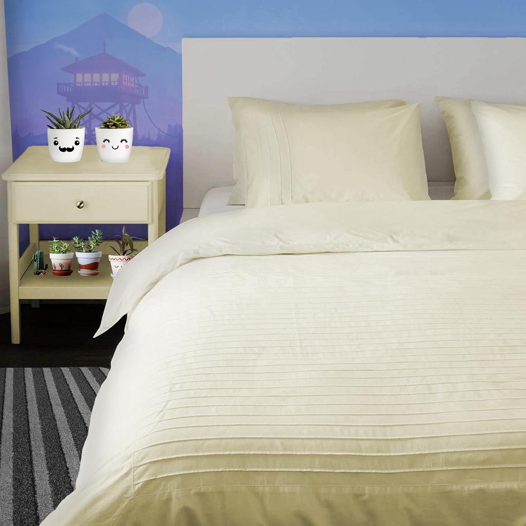 Moroccan Streak 3PC Duvet Cover Set in 100% Egyptian Cotton, 600TC - Multi Sizes & Colors