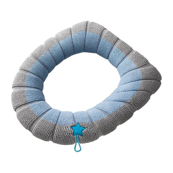 1/4Pcs Toilet Seat Covers Stretchable Thick Soft Padded Toilet Seat Warmer Cushion with Handle