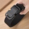 Men's Belt Automatic Metal Buckle Nylon Canvas Webbing Belt Outdoor Work Belt, Nylon Belt With Click Buckle YD614