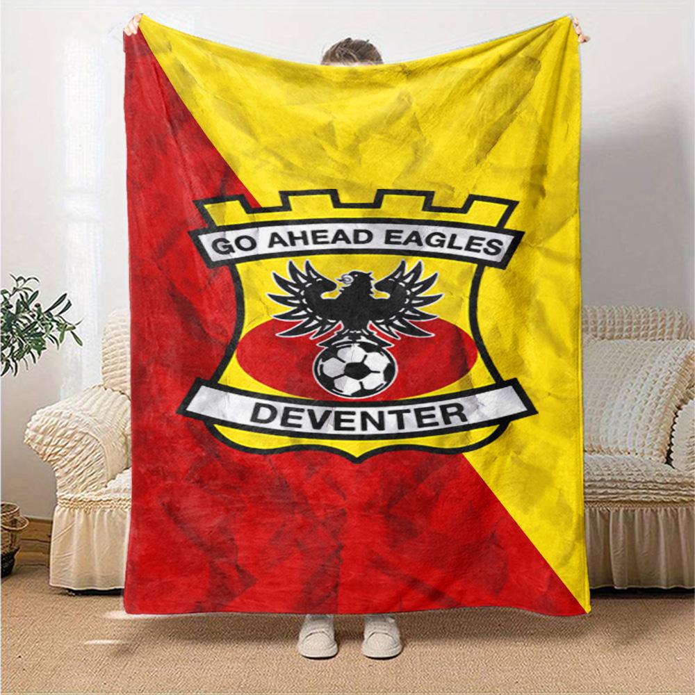 Go Ahead Eagles Print Flanelldecke Hohe Qualität Warm Bequem Decke für Alle Jahreszeiten Perfekt für Geschenke Heimdekoration
