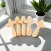 5Pcs Wooden Cross, Handmade Wooden Pendant, Wooden Handicraft, Pine Wood, Hand-held Cross