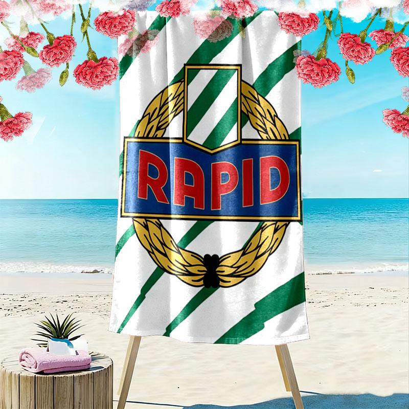 Asciugamano da Spiaggia Rapid Vienna Print, Asciugamano Grande Morbido ad Asciugatura Rapida per Spiaggia Campeggio Nuoto