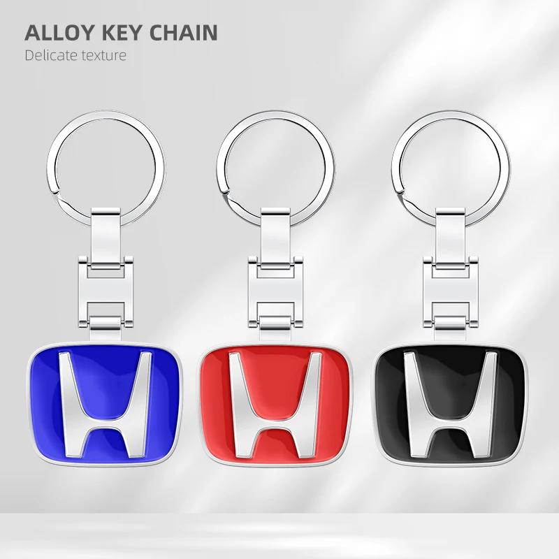 3D Metal Car Logo Key Rings Keyring Keychain For Honda Mugen Power S Jazz City Civic Inspire Accord FIT HRV CRV Odyssey Jade MV1