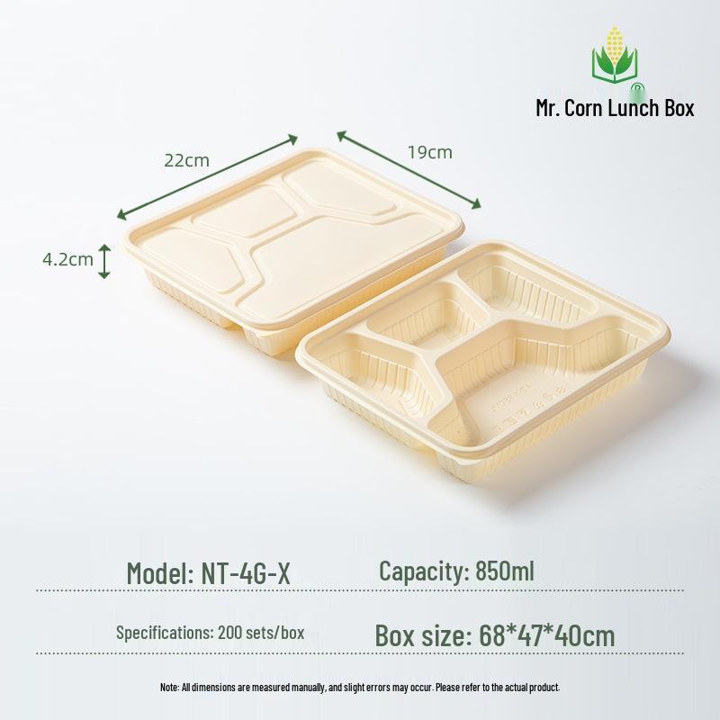Eco-friendly Degradable Corn Starch Food Container