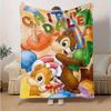 1pc. Cartoon Chip 'n' Dale Blanket, Seasonal Universal, Home Decoration, Throw Blanket, Soft Flannel Throw Blanket, Versatile & Cozy for Bed