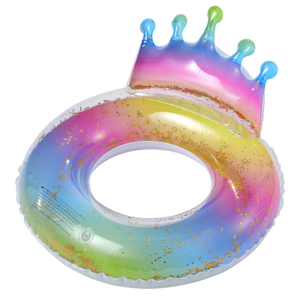 Xiaolü Thickened Mermaid Armpit Float: 110cm Adult Swim Ring with Fishtail Design