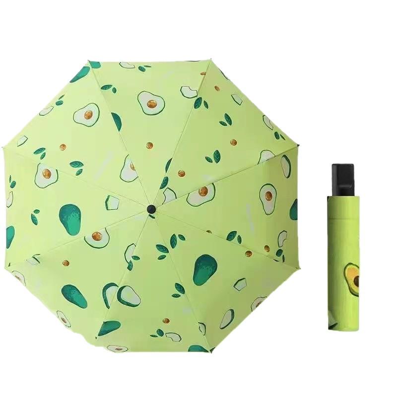 UV Protection Sun & Rain Foldable Umbrella with Black Coating for Students