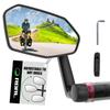 RBRL Bicycle Rearview Extra Durable Rearview Adjustable Mirror for Electric Bicycles Mirror, Large, Non-Obstructive, Mirror, 360° (Left-Aligned)