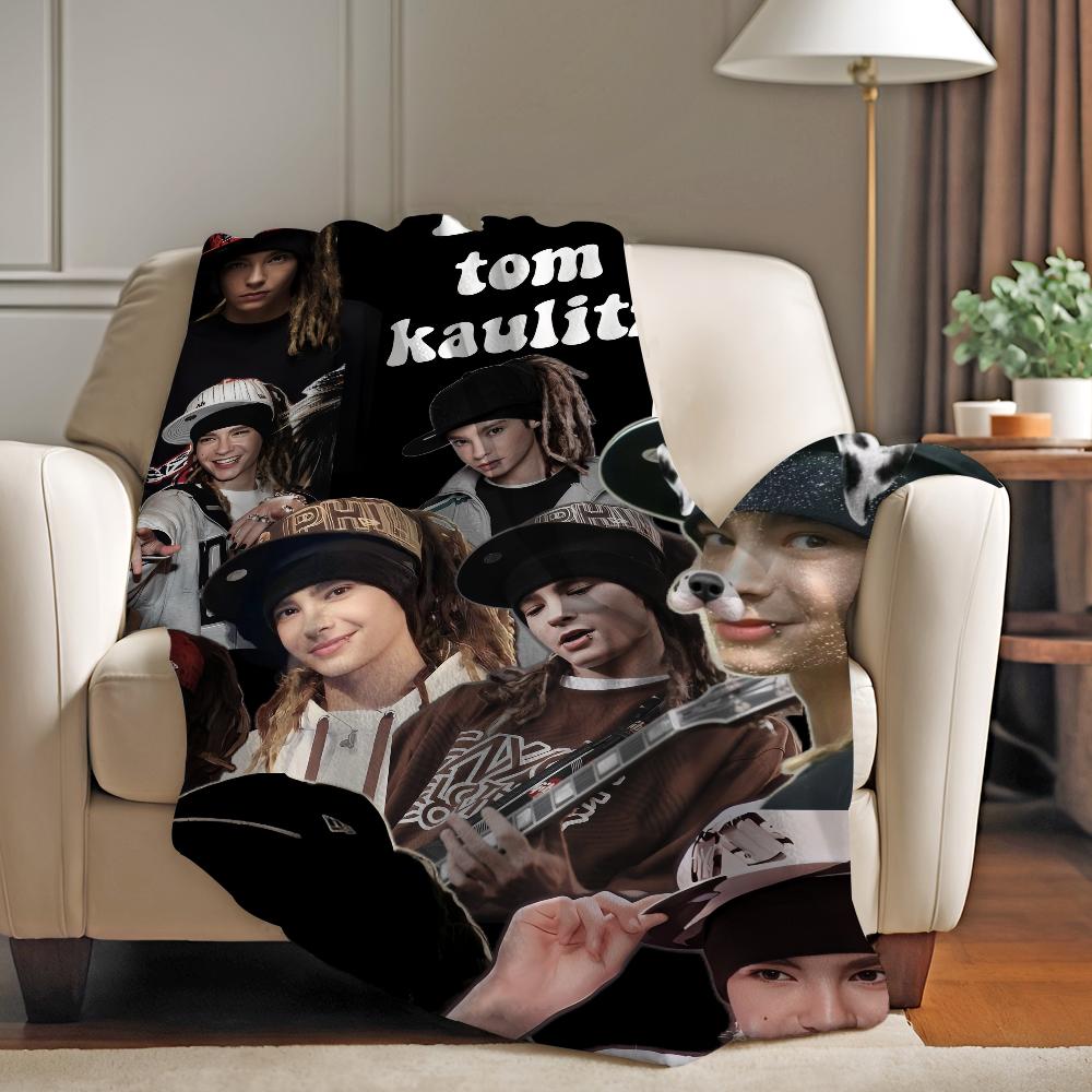 Coperta Cantante Tom Kaulitz Morbida e Delicata sulla Pelle per Divano Letto Riposini Copriletto Piumone per Tutte le Stagioni