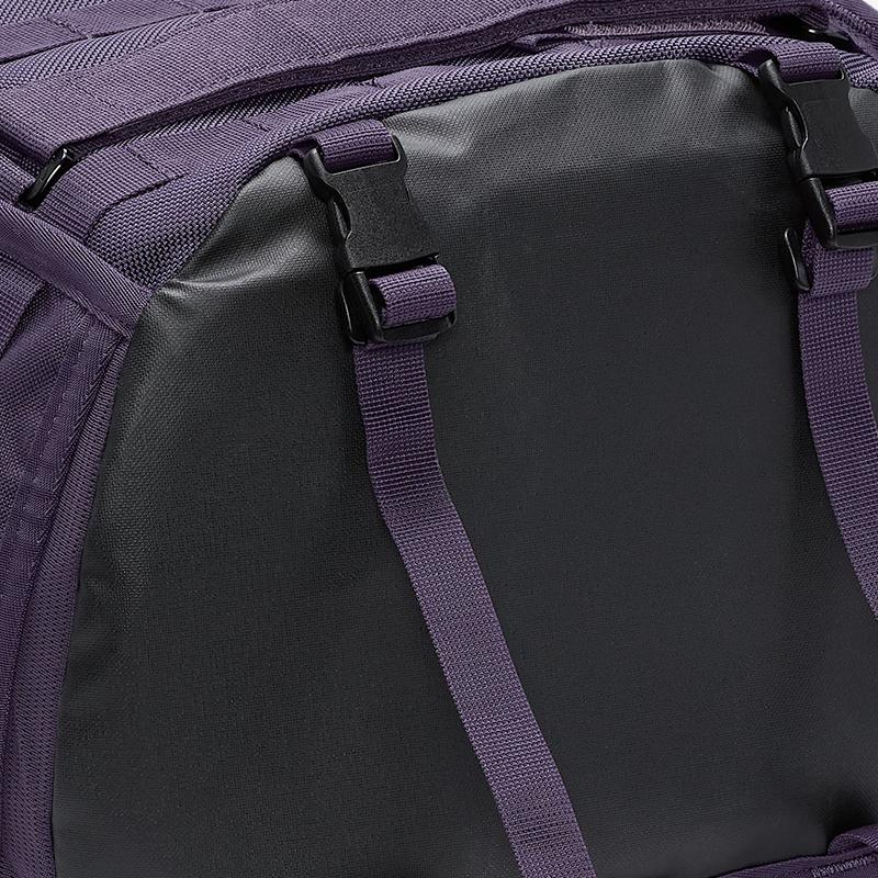 Nike Sportswear 23L Brand Letter Logo Fabric Backpack Large Unisex Backpack Black Purple Sand FD7544-540