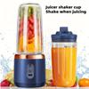 Individual USB Rechargeable Blender,  Portable Fruit And Vegetable Juicer Cup with 6 Blades And Travel Lid, Handheld Blender for Travel, Gym