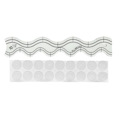 Quilters Ruler Clear Acrylic Wavy Patchwork Templates Clear Acrylic Quilting Rulers Quilters Rulers for Sewing Machine