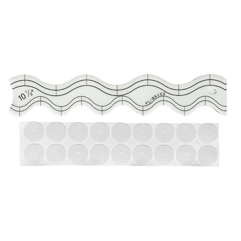 

Волнистые швейные линейки, шаблоны для пэчворка, прозрачные акриловые шаблоны для квилтинга для машинной строчки и пэчворка 1