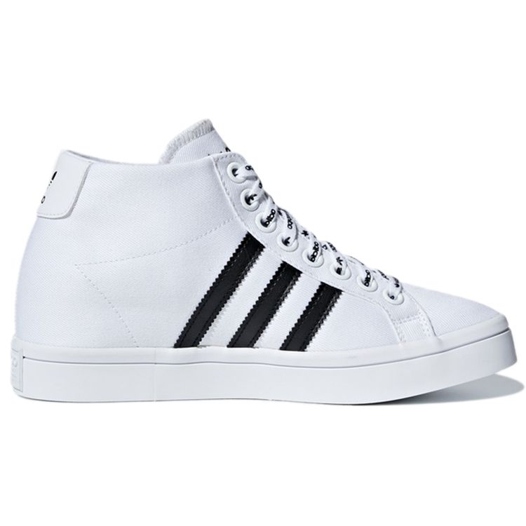 Adidas Originals Court Vantage Heel 3ST Casual Durable Non-Slip Mid-Top Skate Shoes Women Sneakers White Black F36311