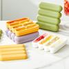 Flexible Silicone Ice Molds 4 Grids Ice Cubes Tray with Lid Suitable For Chilling Beverages And Parties