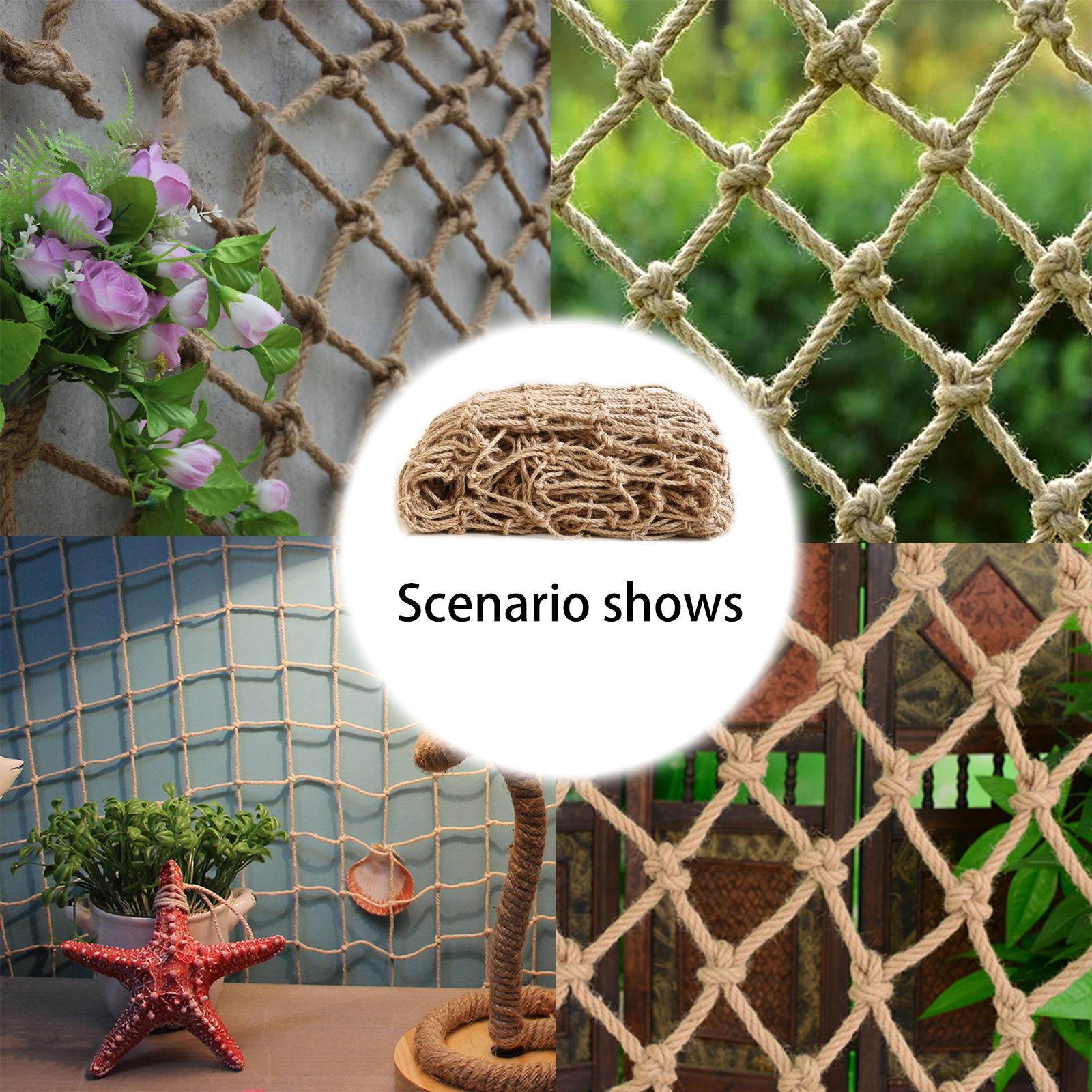 

Jute Trellis Netting Heavy Duty Plant Support Netting for Climbing Plants Cucumber Vine Fruits Vegetables 5x1m