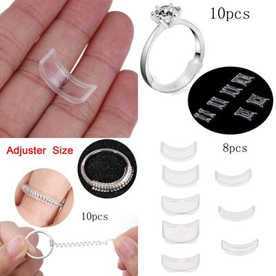 8pcs Invisible Ring Size Adjuster for Loose Ring Size Reducer Spacer Ring Guard.
