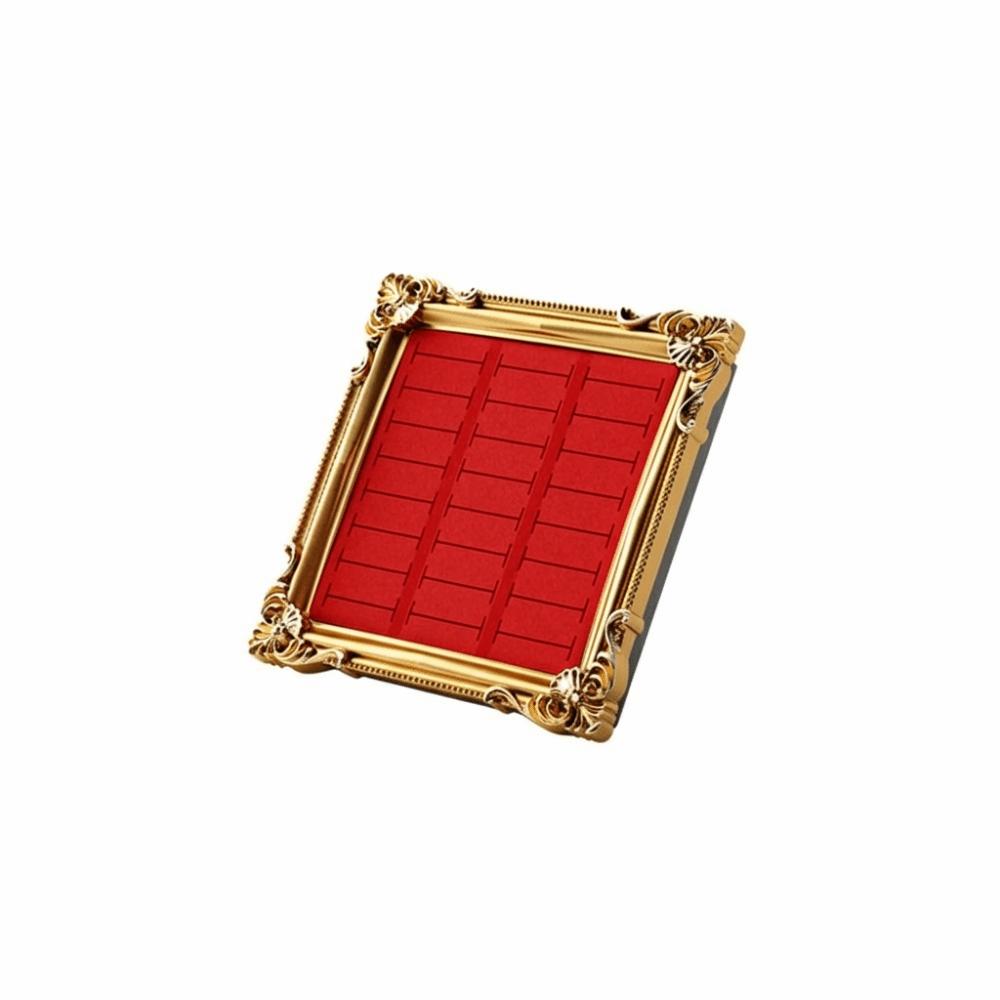 European-style Photo Frame Wooden Ring Display Aesthetic Earrings Showcase  Boutique Store