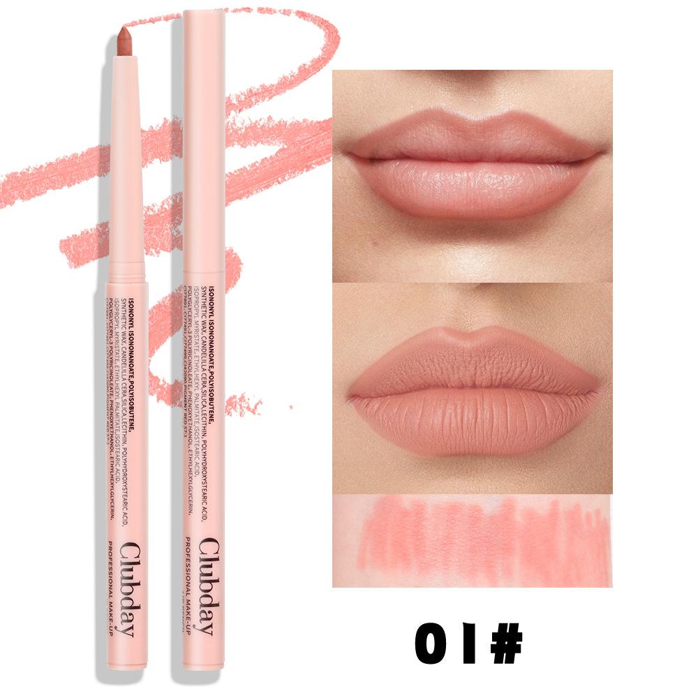 Easy Coloring Rotary Lipstick Pen Lasting Makeup Matte Natural Lipstick Lipliner