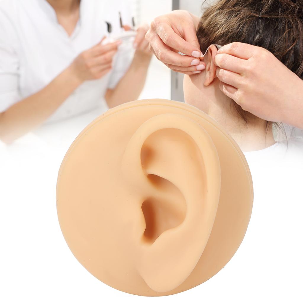 Soft Silicone Left Ear Model Ear Acupuncture Practice Model Simulation Ear Display Model