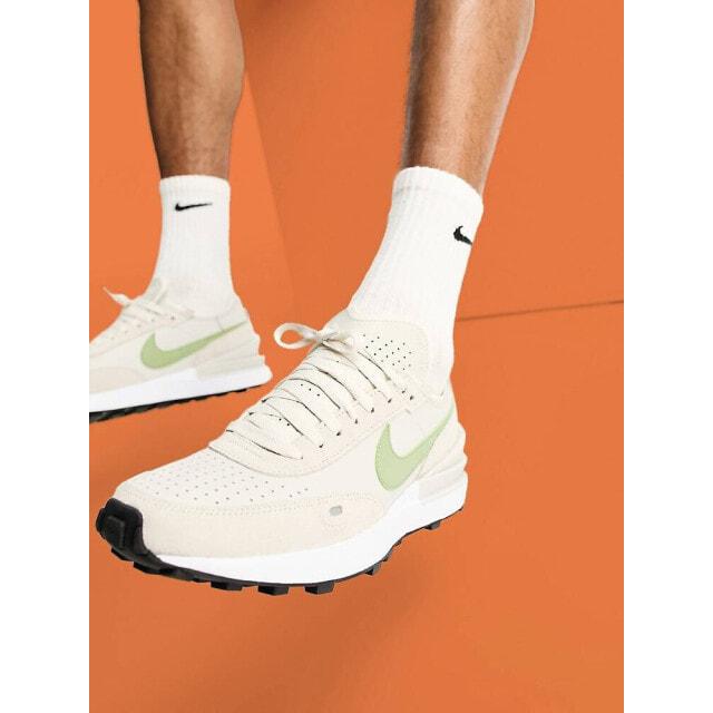 

Кремовые кожаные кроссовки Nike Waffle One