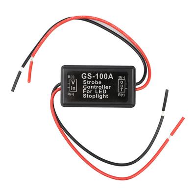 12-24V Universal-Blitz-Controller GS-100A Auto-Blitzmodul Auto-Hochbremslicht-LED-Bremslicht-Signallicht-Controller