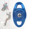 Outdoor Coaxial Movable Side Swing Double Pulley for Climbing Crossing Lifting Transportation