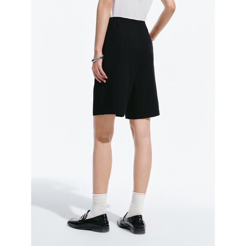 PEACEBIRD Women's High-Waist Wide-Leg Casual Shorts