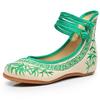Casual Cloth Shoes Woman Bamboo Embroidered Women Shoes Mary Jane Chinese Style Summer Shoes Plus Size Increasing Height WSH2296