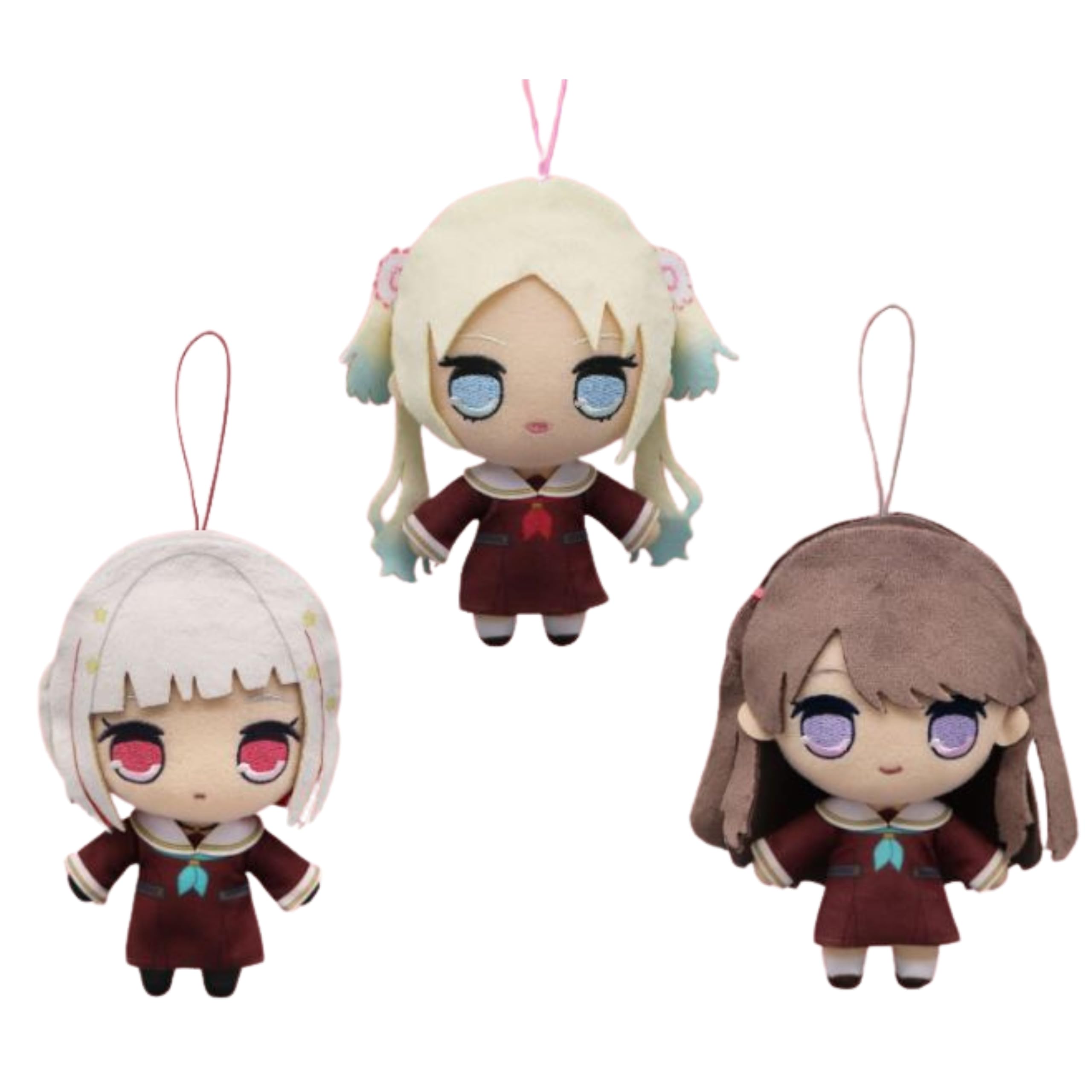 Love Live Hasunozora Girls Academy School Idol Club Kyurumaru Plush Toy 2, Set of 3, Official (Tsuzuri, Rurino, Megumi) Resale