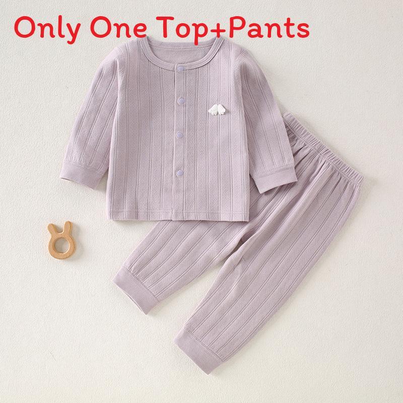 Baby Cotton Autumn Long Sleeve And Pants Set With Antibacterial Fabric For Toddler Warmth