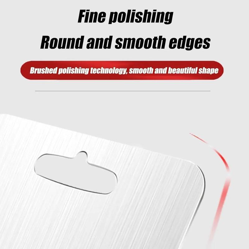 3Pcs Stainless Steel Cutting Board Food Grade Double-sided Metal Fruit Vegetable Chopping Board Hanging Kitchen Cutting Board