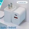 Dual Port 20W Fast Charger for Apple & Android Devices