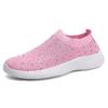 Plus Size Rhinestone Stretch Sock Women's Flyknit Casual Shoes - Lightweight & Breathable MD Sole