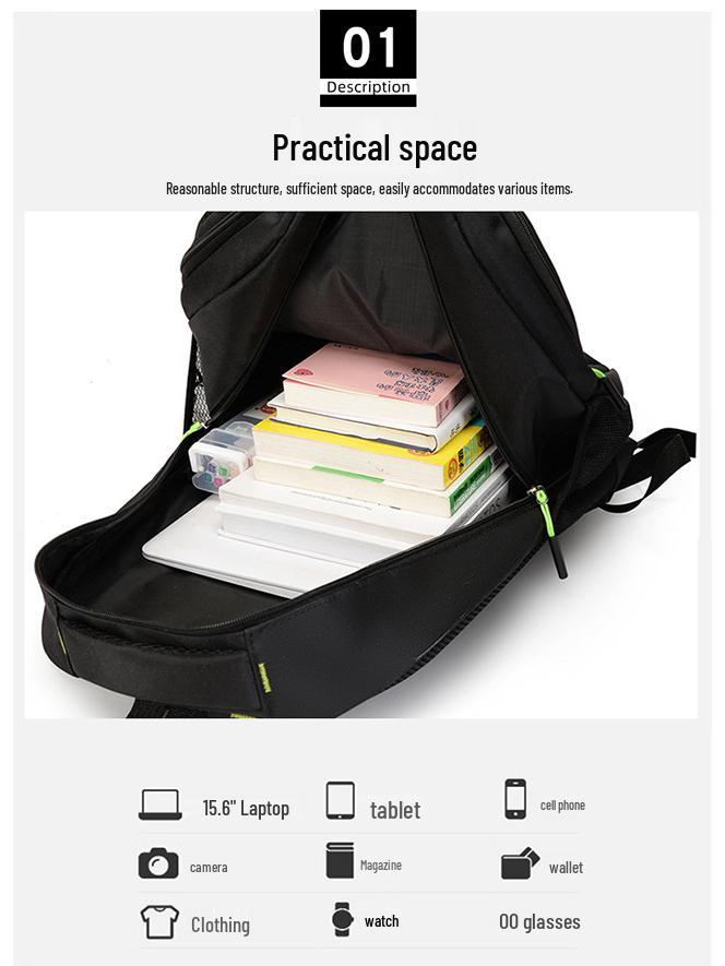 Herren Business Laptop Rucksack mit großem Fassungsvermögen für Reisen und Schule