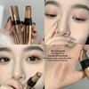 Tri-Color Pearlescent Foil Eyeshadow Stick: No-Fallout, Long-Lasting Glitter Eye Makeup with Easy One-Swipe Application and Gradient Effect.