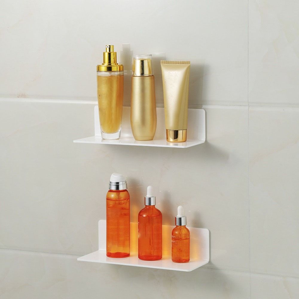 Wall Mounted Wall Shelf Storage Rack Acrylic Kids Bookshelf Floating Shelves  Bathroom