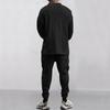 Men's Versatile Jacquard Knit Sweater and Casual Long Pants Set
