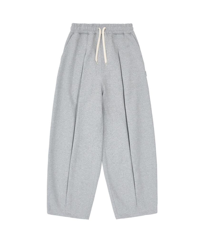 1993STUDIO Front Tuck Wide Balloon Sweatpants_Gray