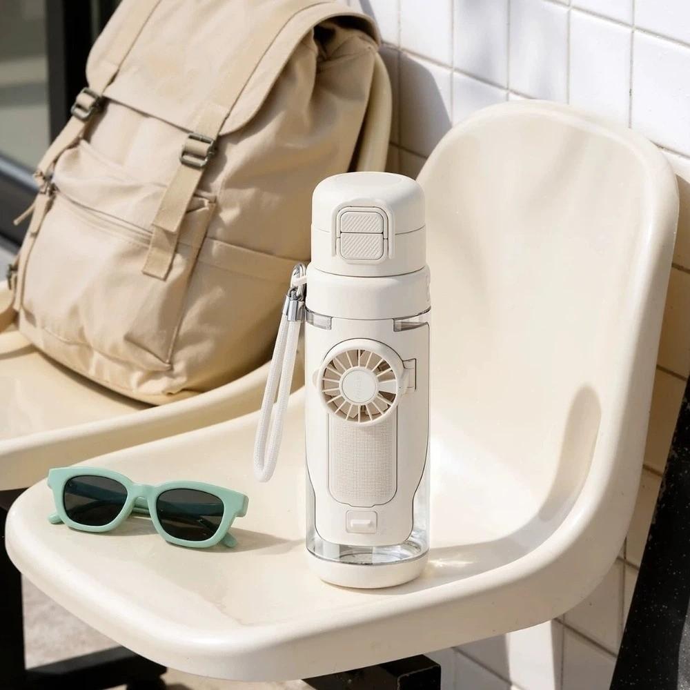Detachable Fan 2-in-1 Fan Cup Dual-Use Sports Drinking Bottle Portable Fan Water Bottle Travel