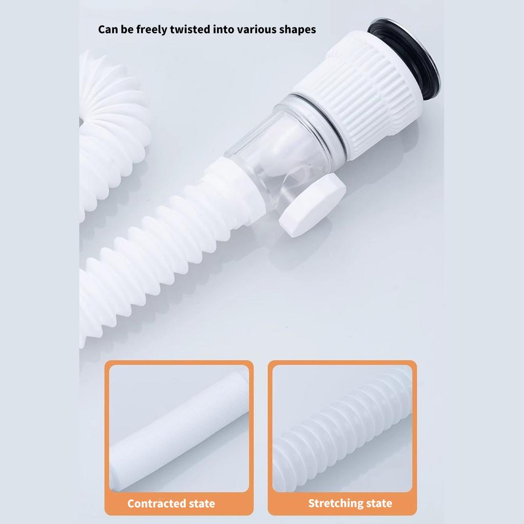 Bathroom Washbasin Drain Pipe Anticlogging Sink Strainer Stretchable Deodorant Pipelines Sink Hose Plumbing Enduring