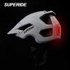 Superide Men Women Mtb Bicycle Helmet With Rechargeable Rearlight In-Mold Road Mountain Bike Helmet Ultralight Cycling Helmet